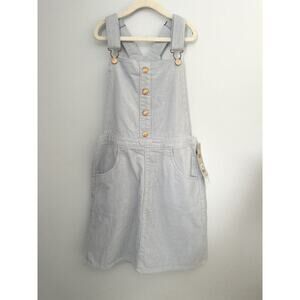 Levi's Corduroy Cotton Baby Blue Overall Skirt Jumper Dress Girls Sz 10/12 NWT‎